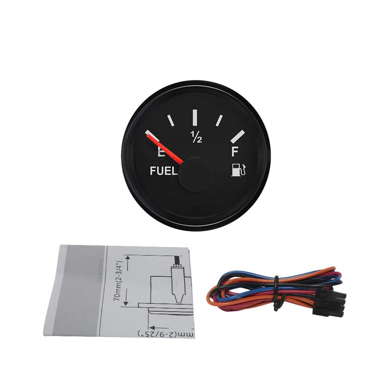 ELING Waterproof Car Truck Fuel Level Gauge Meter 240-33ohm 52mm with Backlight 9-32V - Image 5